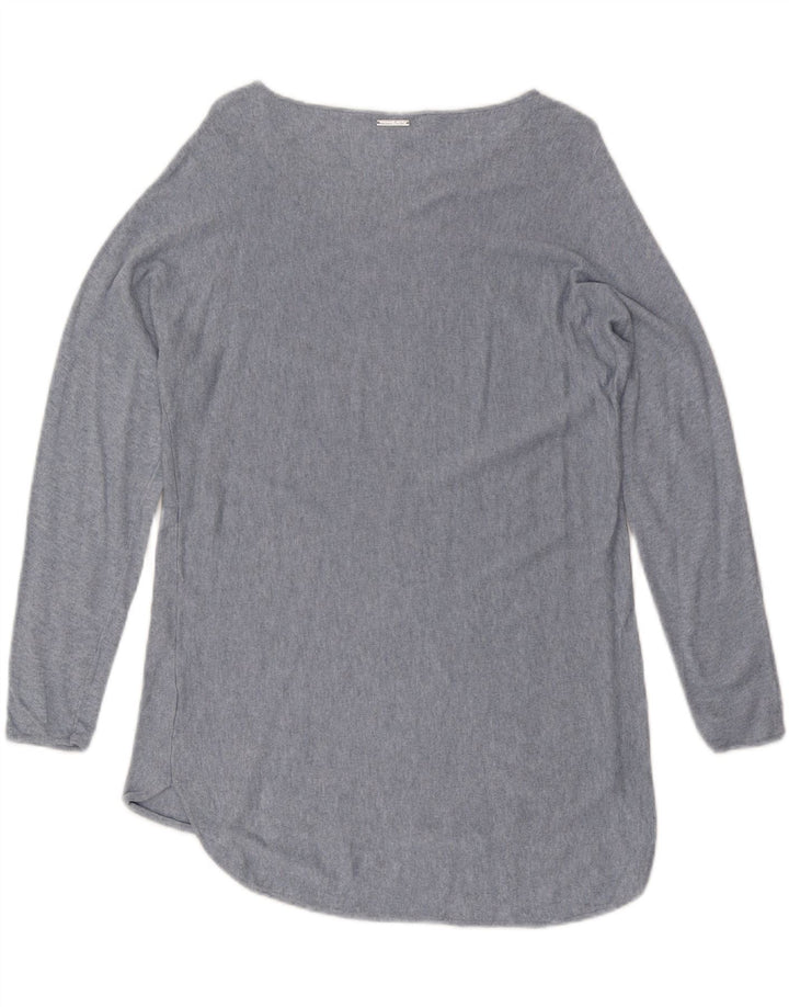 MICHAEL KORS Maglione da donna con scollo a barca UK 14 Blu medio