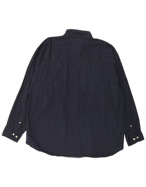 Camicia da uomo Champion XL in cotone blu navy