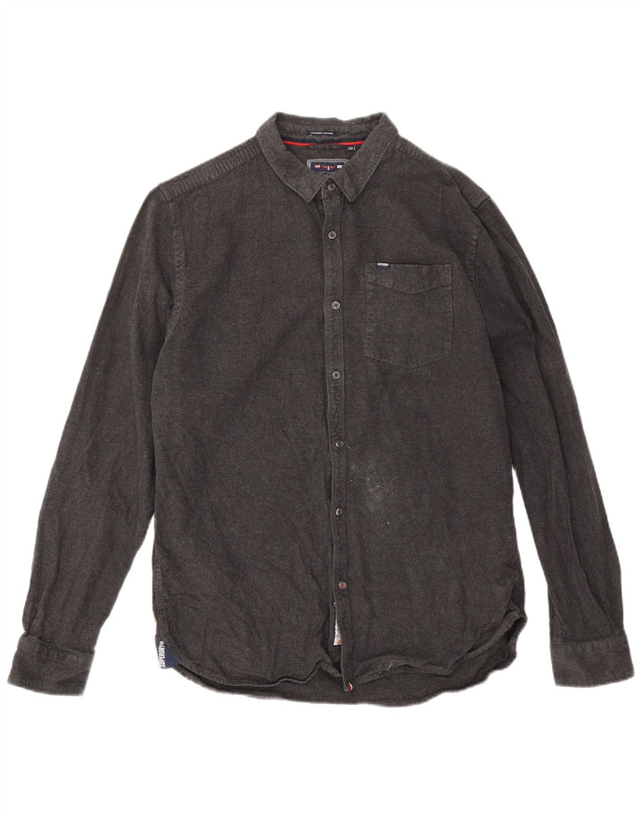 Camicia da uomo in flanella Superdry 2XL cotone grigio