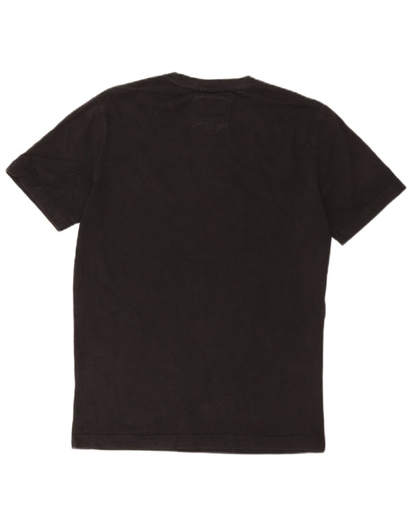 Crew Clothing T-shirt da uomo Top piccola in cotone nero