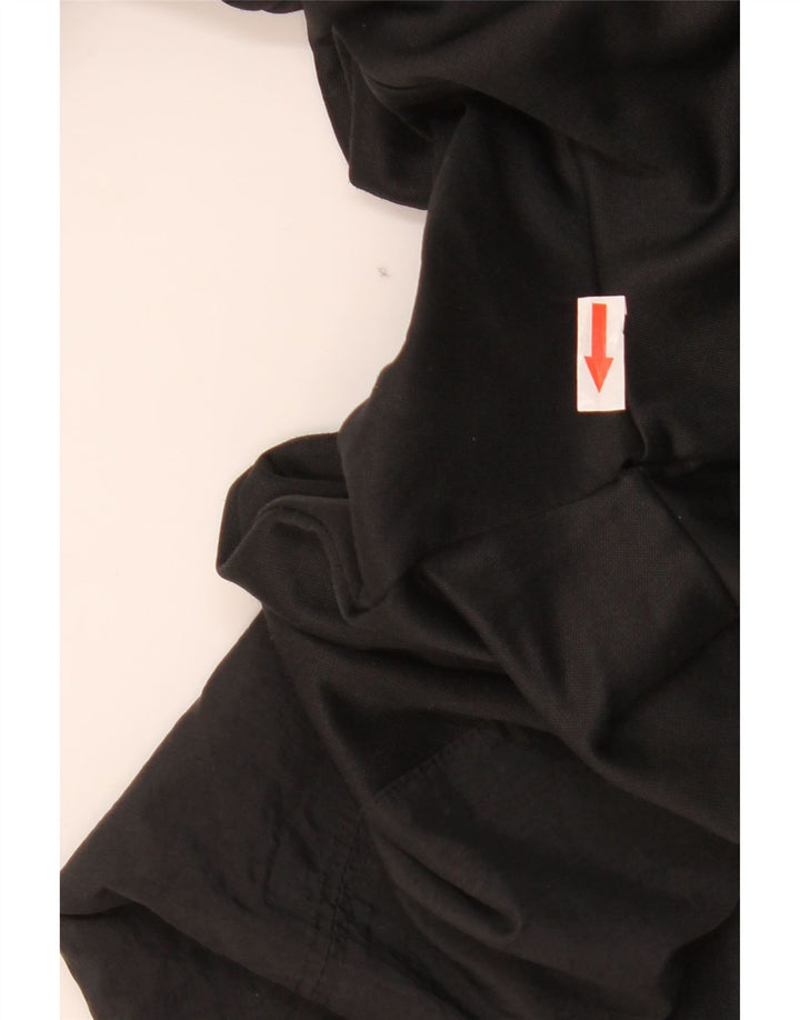 Felpa con cappuccio e zip Nike Dri Fit da uomo in poliestere nero medio