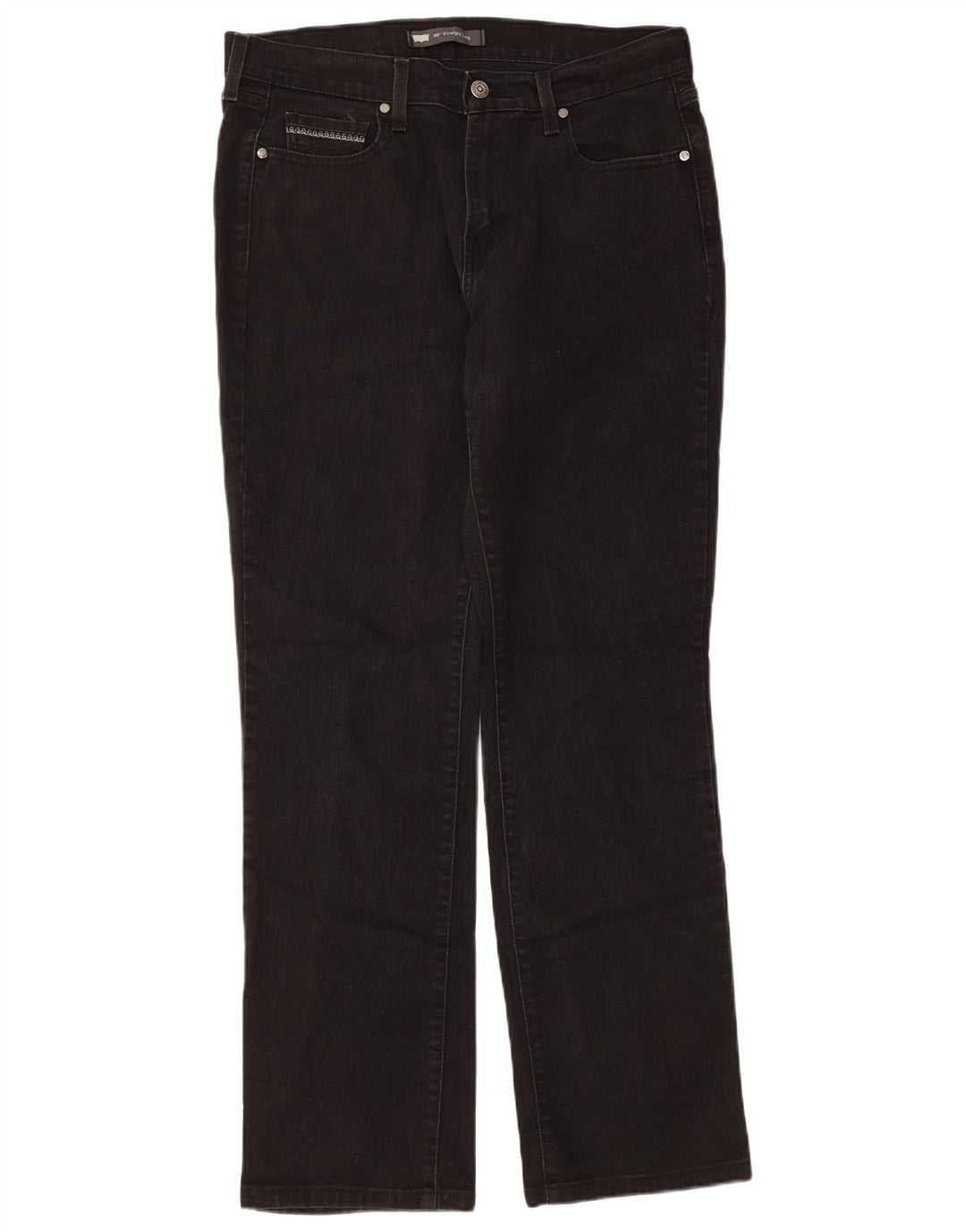 Jeans dritti Levi's 505 da donna W31 L32 cotone nero