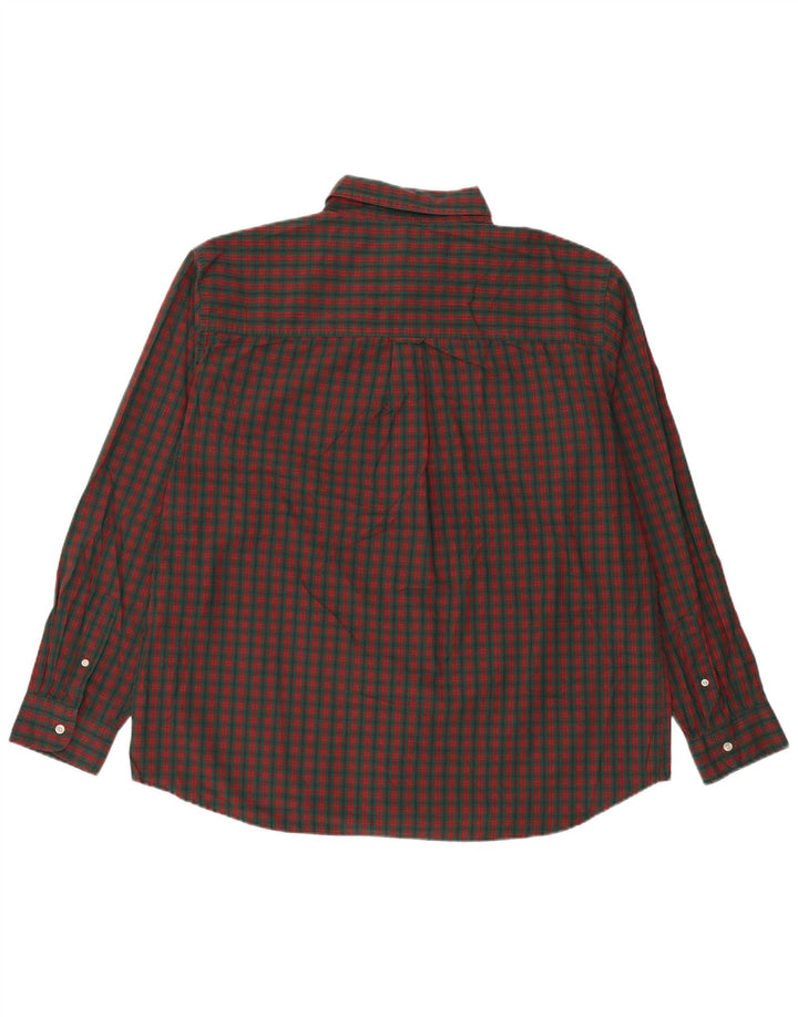 Camicia da uomo Chaps 2XL in cotone a quadri verdi