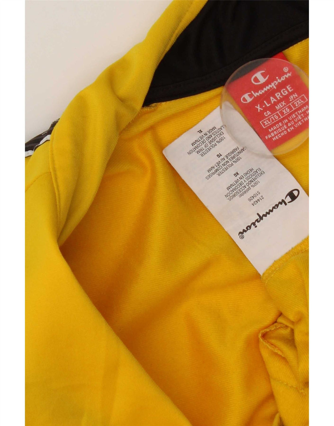 Giacca sportiva da uomo con grafica Champion XL Poliestere color block giallo