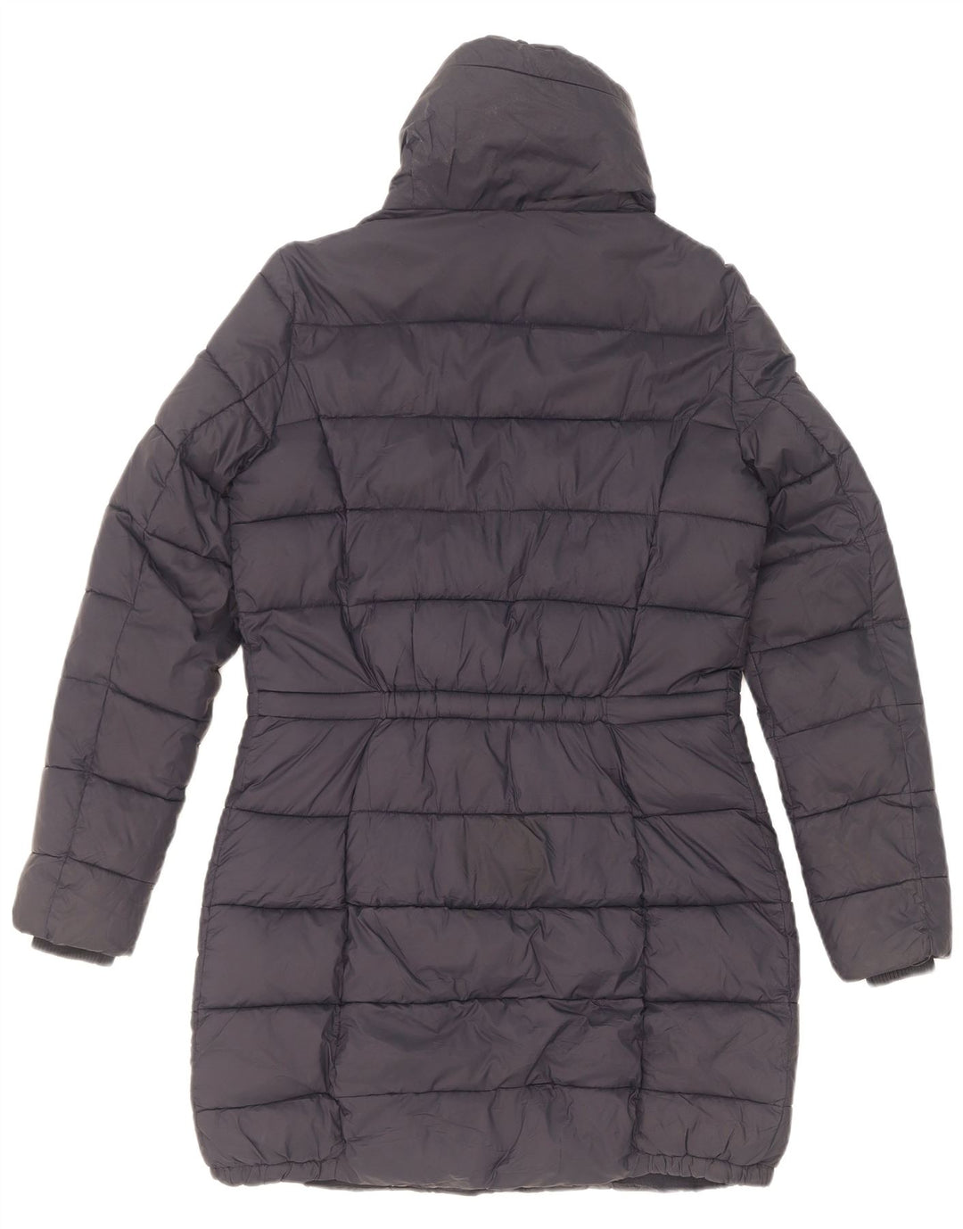 Cappotto imbottito da donna Massimo Dutti UK 10 piccolo poliestere blu navy
