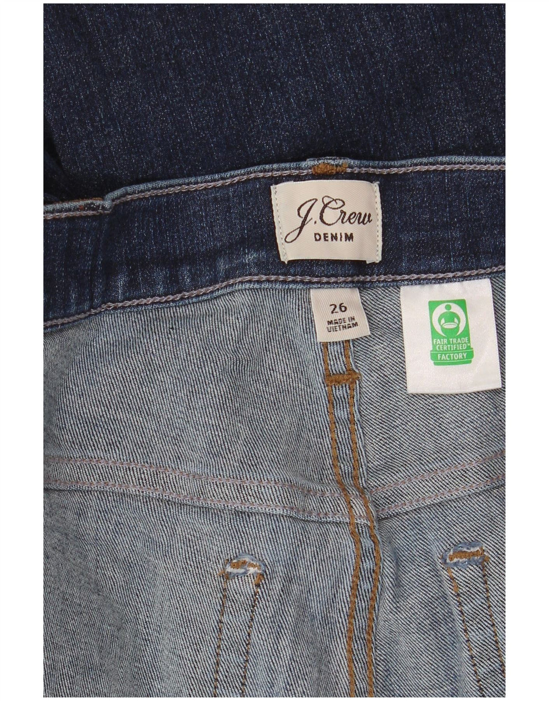 J. CREW Jeans da donna Billie Demi Crop Bootcut W26 L25 Blu