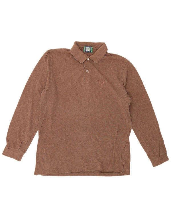 Polo da uomo a maniche lunghe Sergio Tacchini EU 46 Small Beige