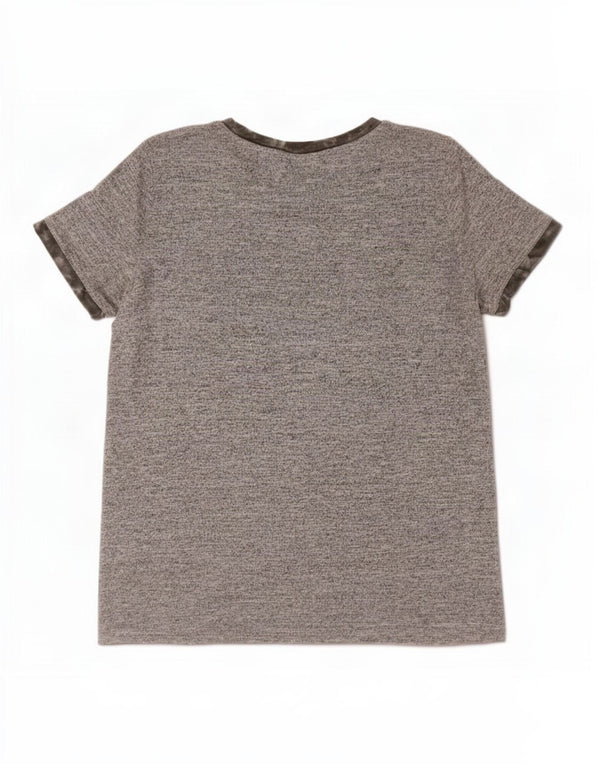 Gap T-shirt da donna Top UK 14 Poliestere grigio medio