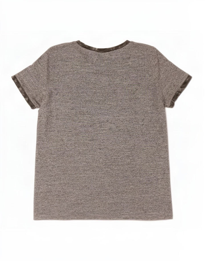 Gap T-shirt da donna Top UK 14 Poliestere grigio medio
