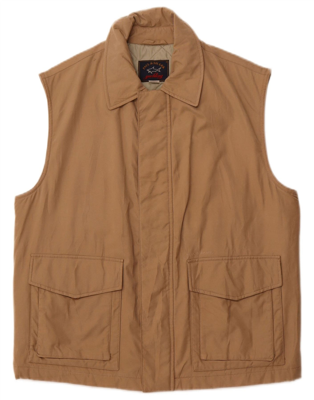 Gilet utility da uomo PAUL & SHARK UK 38 Nylon beige medio