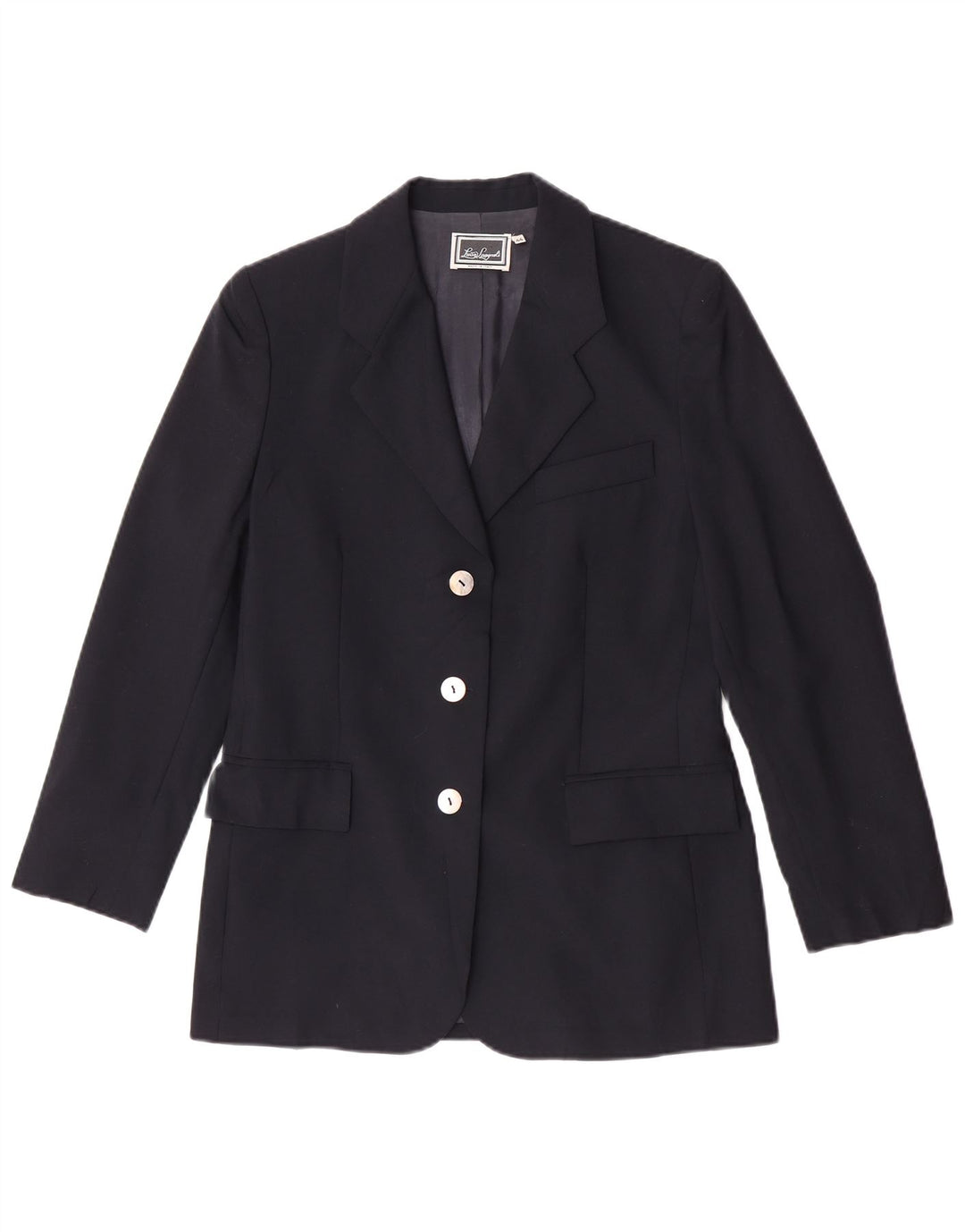 Giacca Blazer a 3 Bottoni da Donna Luisa Spagnoli IT 44 Blu Navy Medio