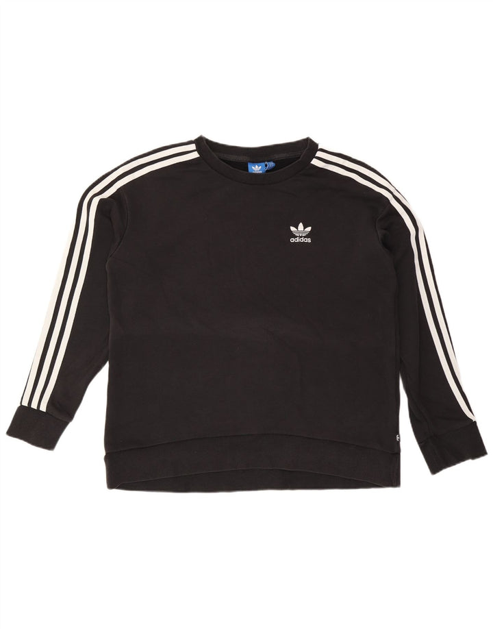 Felpa oversize da donna Adidas Jumper UK 8 Small Black Cotton