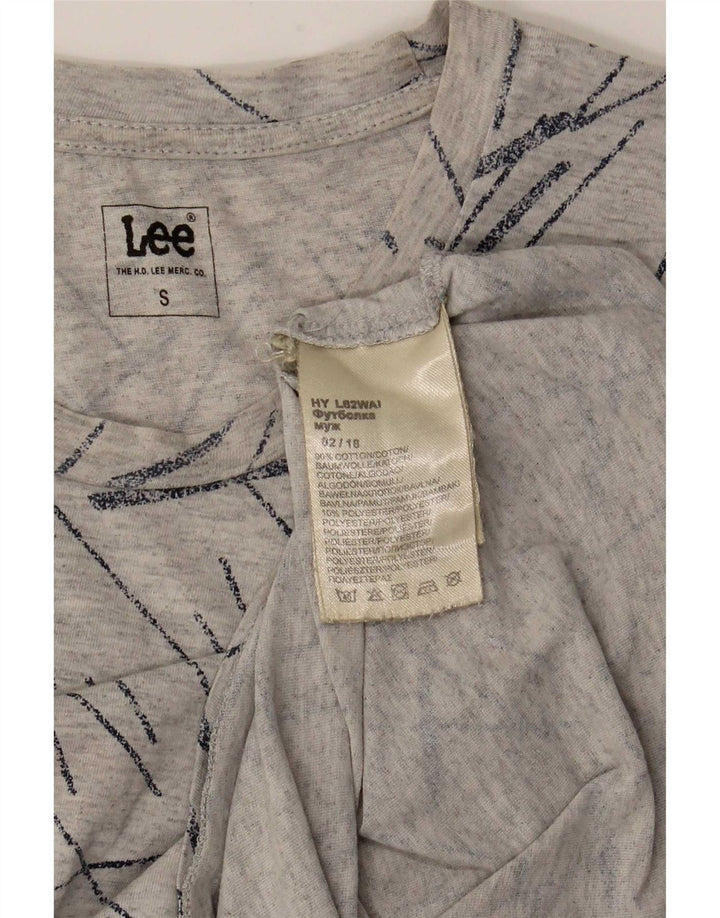 Maglietta da uomo Lee Top piccola in cotone a righe grigie