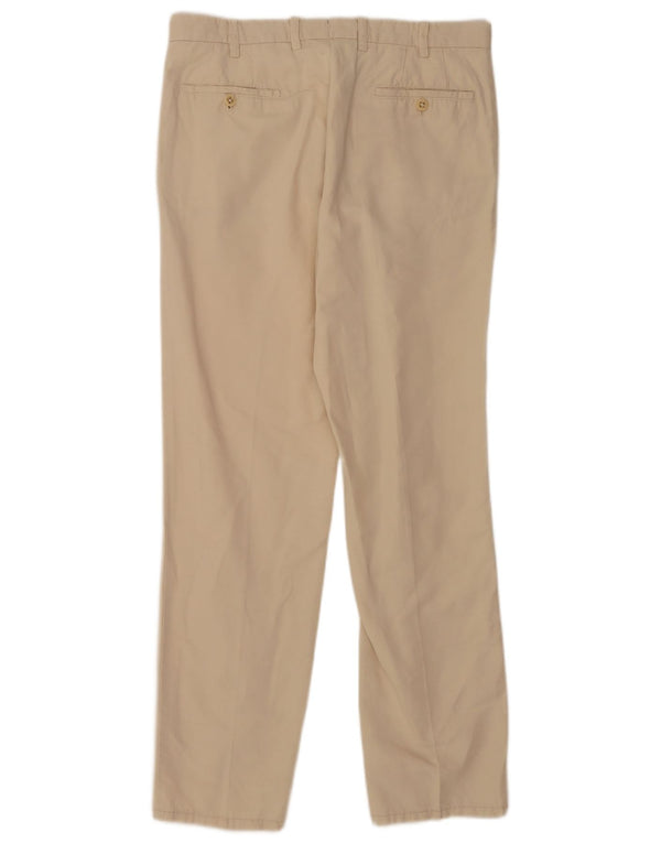 Pantaloni chino slim da uomo Milano Boggi IT 50 Large W32 L32 Cotone beige