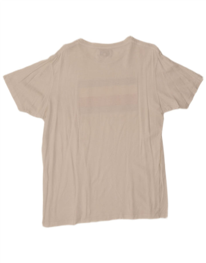 TOMMY HILFIGER T-shirt grafica da donna Top UK 18 XL Bianca