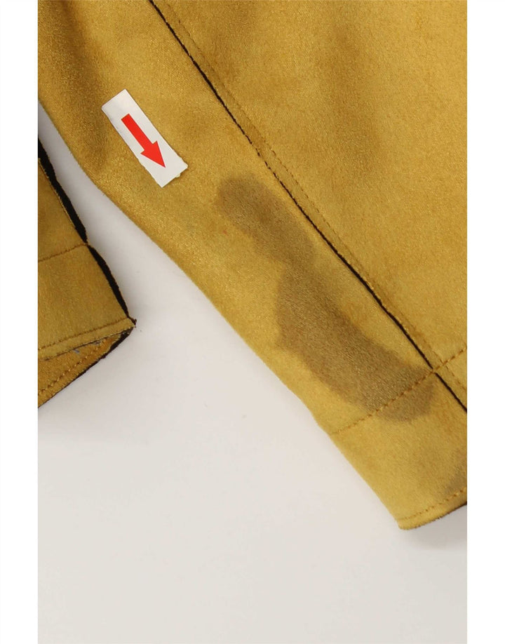 Giubbotto bomber corto da donna Zara UK 16 grande giallo