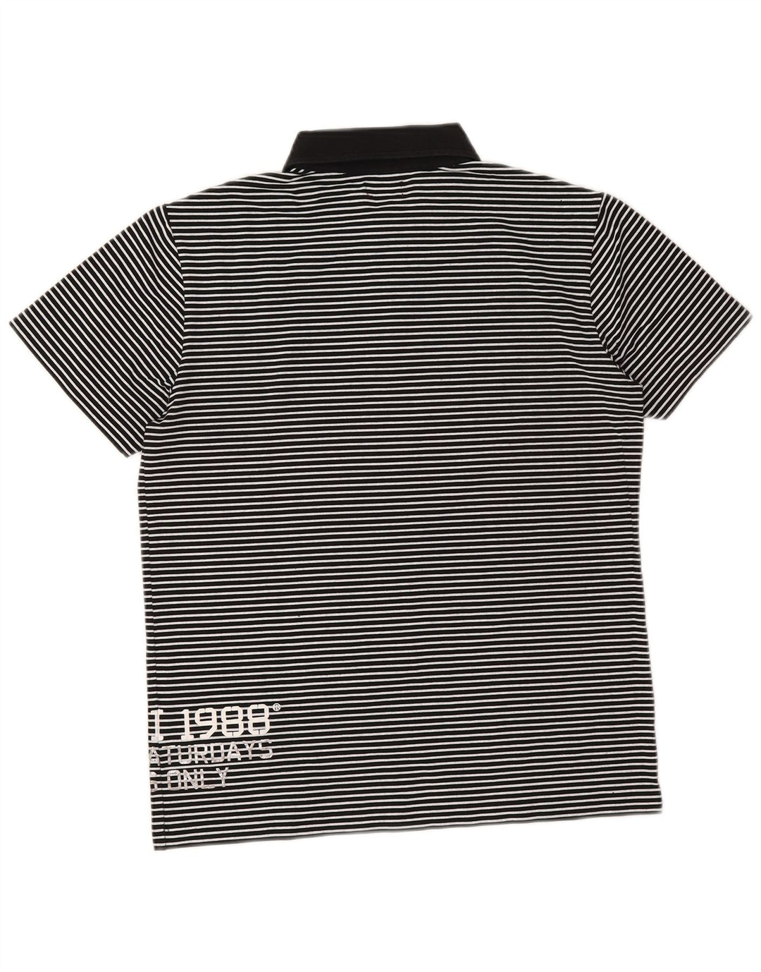 Polo grafica da uomo Gaudi in cotone gessato nero medio