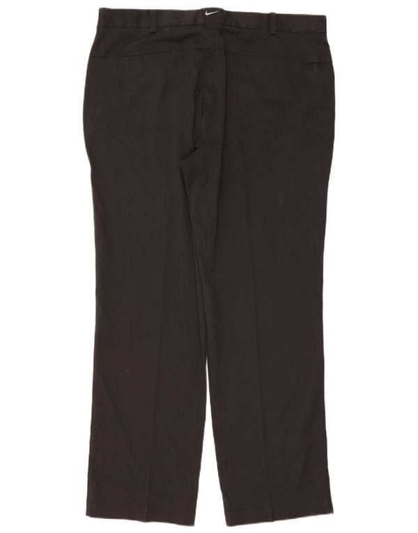 Pantaloni casual dritti Nike da uomo Dri Fit W38 L32 poliestere nero