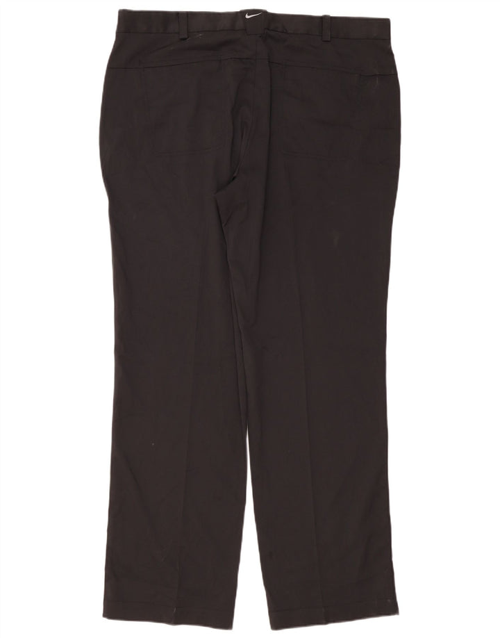 Pantaloni casual dritti Nike da uomo Dri Fit W38 L32 poliestere nero