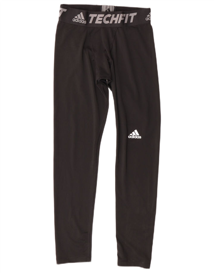 Leggings Adidas Climalite Graphic da ragazzo 13-14 anni in poliestere nero