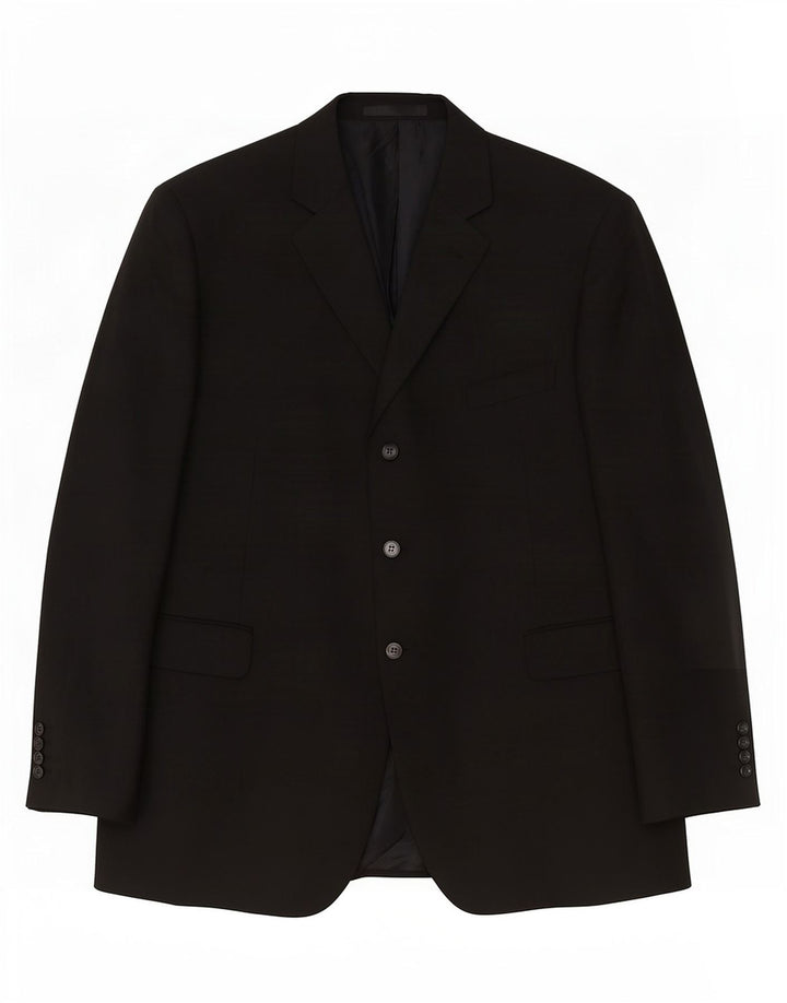 Giacca blazer a 3 bottoni Marks & Spencer da uomo UK 48 2XL poliestere nero