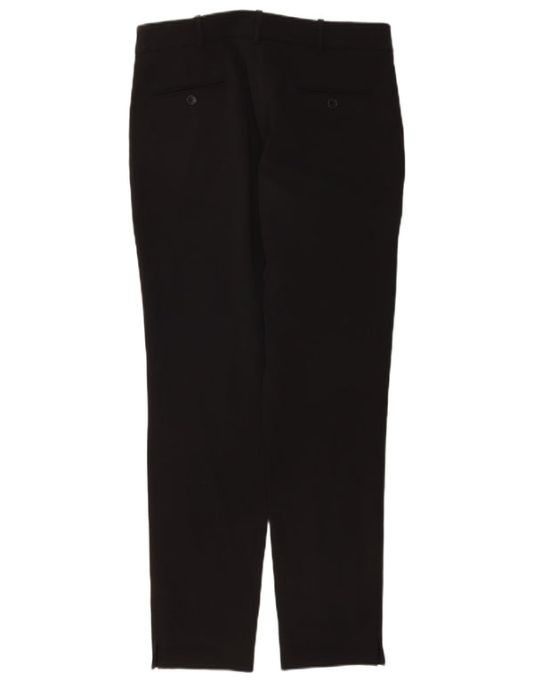 Pantaloni casual slim da donna Jigsaw UK 12 medi W32 L30 acetato nero