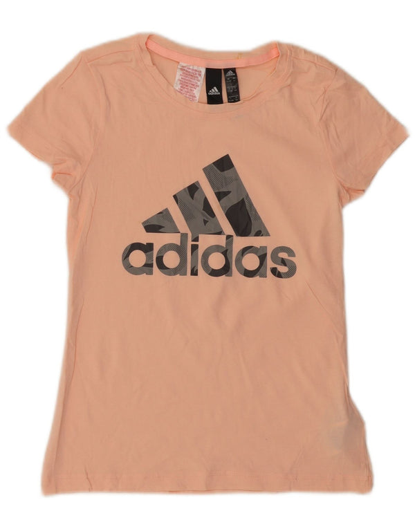 T-shirt grafica ADIDAS per bambina 13-14 anni in cotone rosa