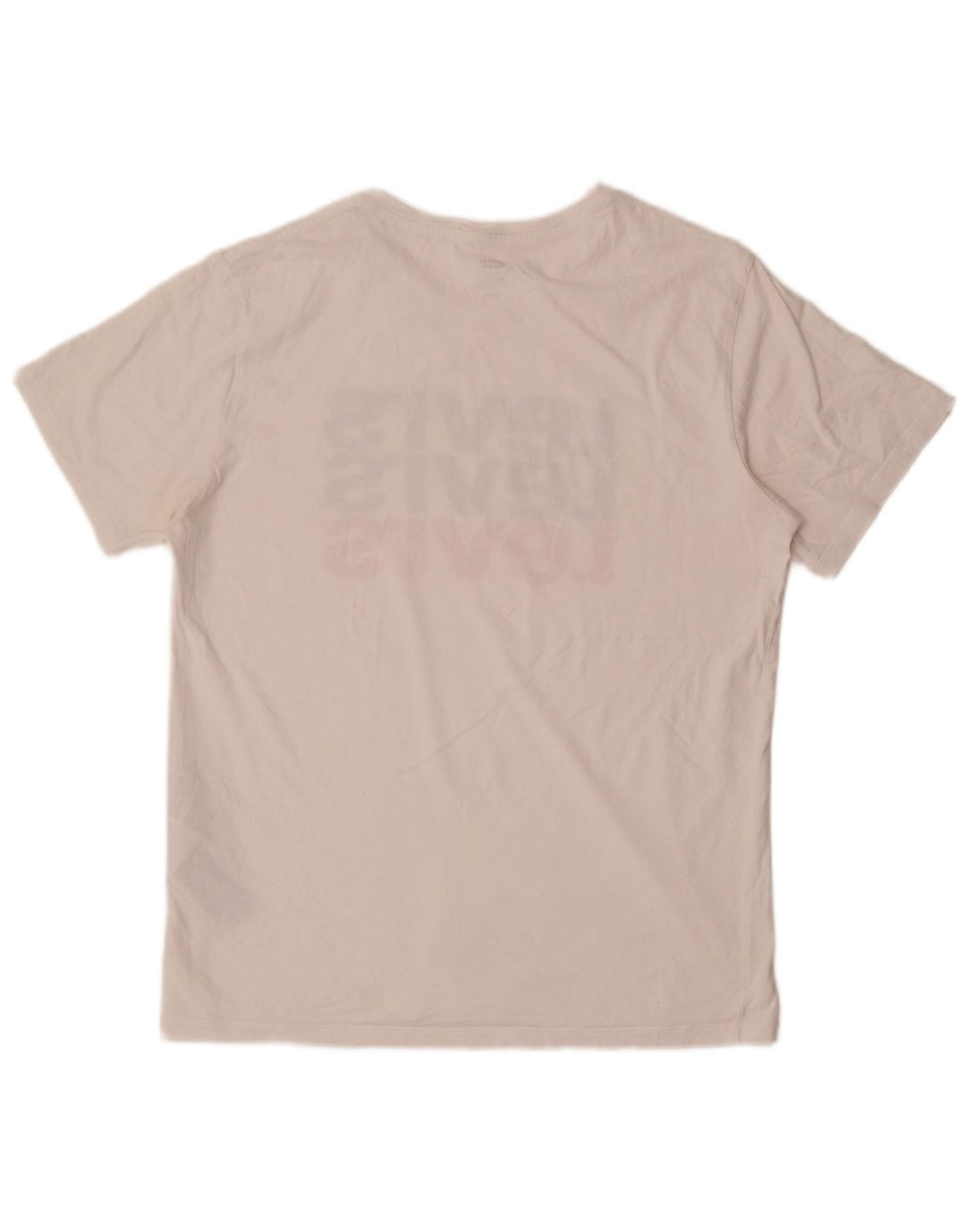 T-shirt grafica da uomo LEVI'S Top in cotone bianco medio