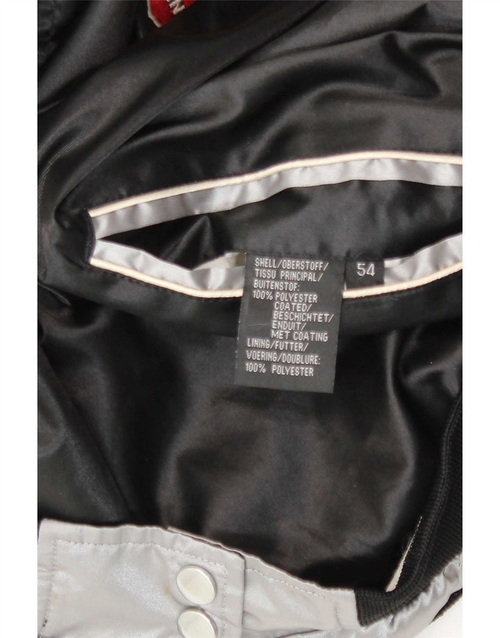 Giacca reversibile grafica da uomo vintage IT 54 2XL Colorblock nera