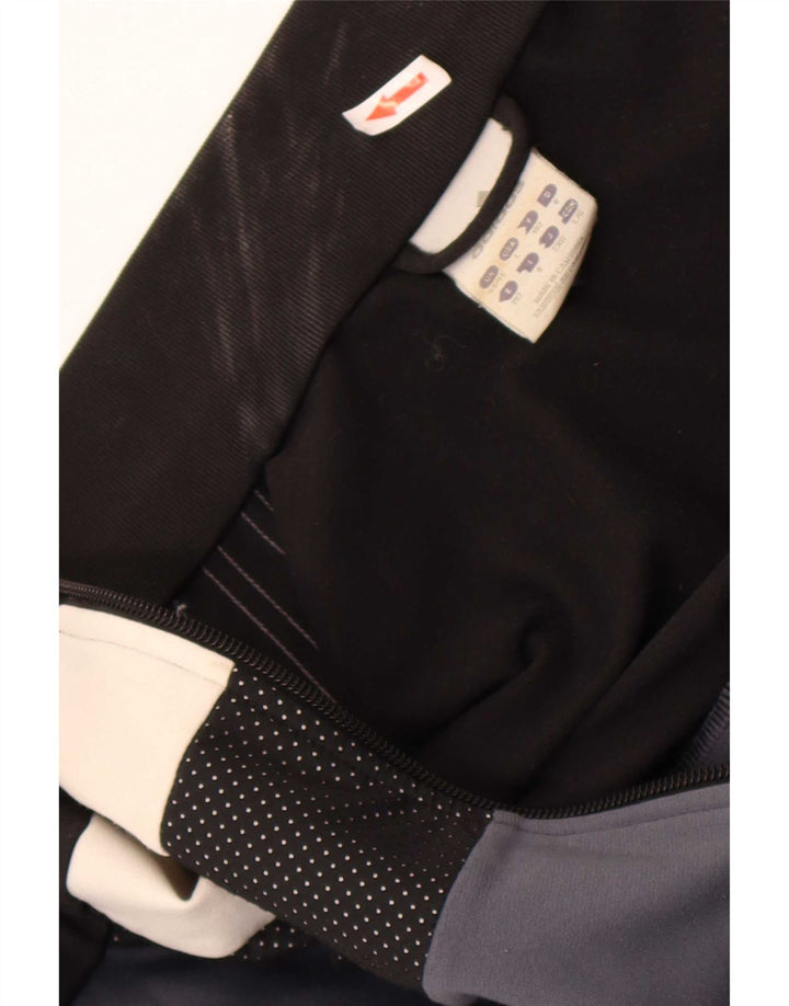 Tuta intera Adidas da uomo con grafica grande, poliestere color block nero