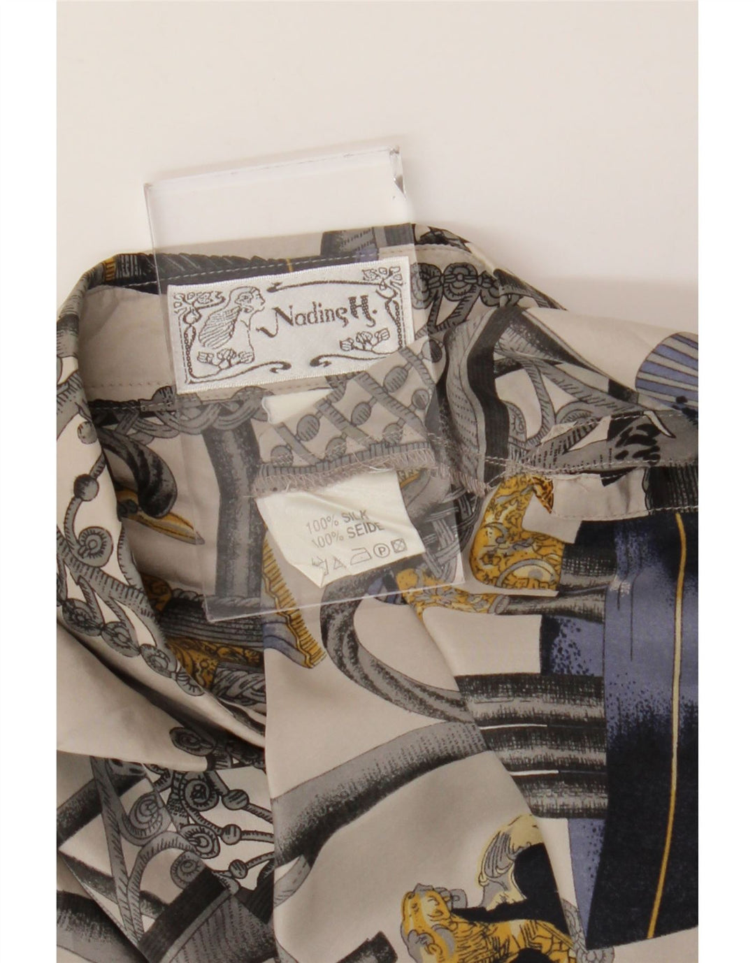 Camicetta da donna con motivo astratto Nadine H UK 14 grande multicolore