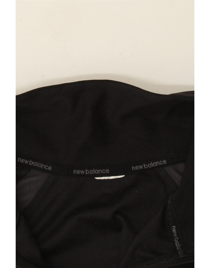 Top da tuta pullover con zip e collo da donna New Balance UK 14 medio nero