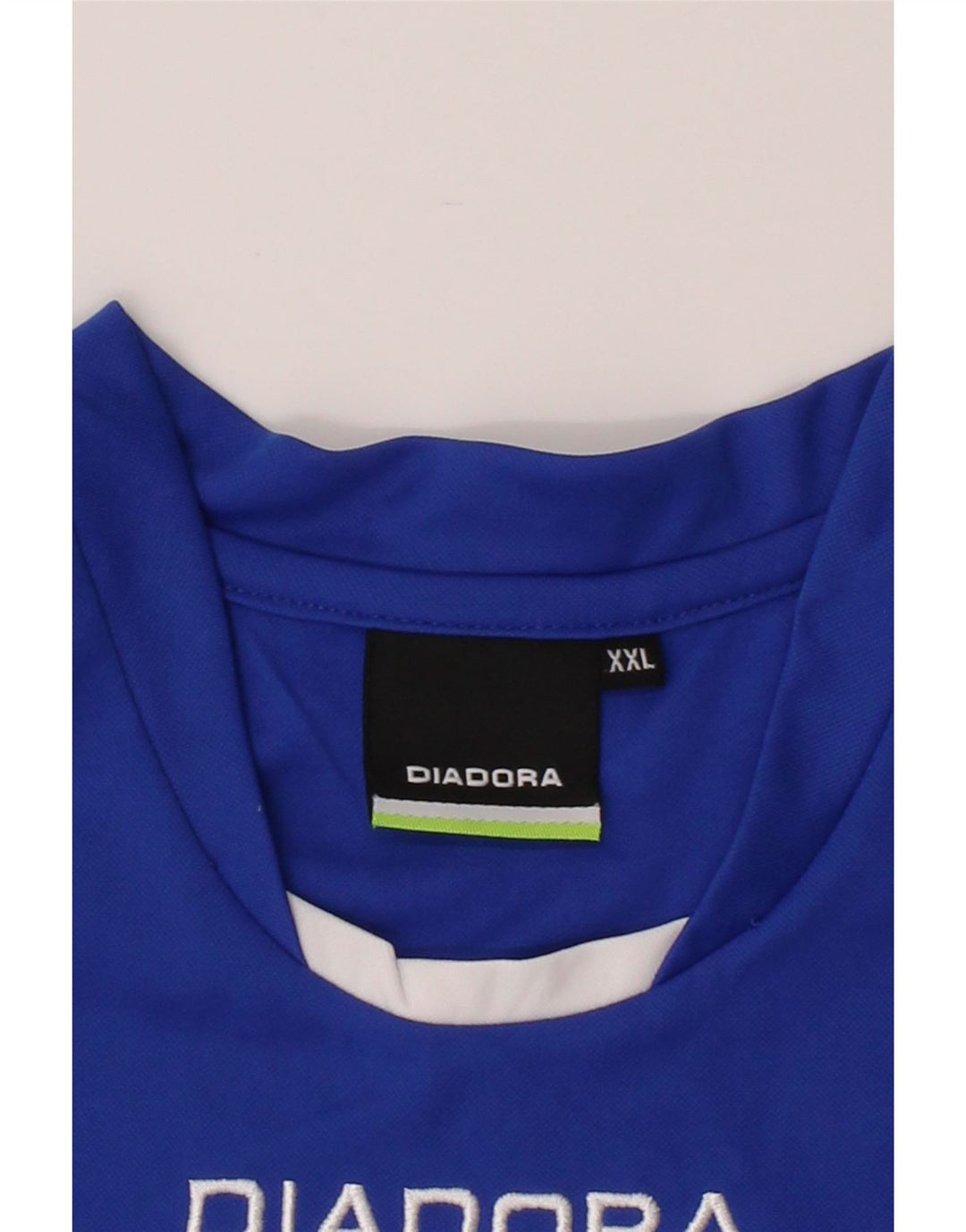 DIADORA Mens T-Shirt Top 2XL Blue Polyester Vintage Diadora and Second-Hand Diadora from Messina Hembry 