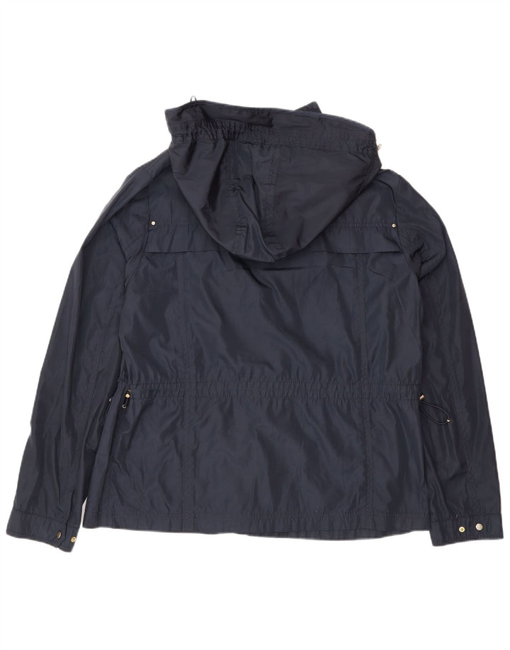 Giacca utilitaria con cappuccio da donna Zara UK 18 XL poliestere blu navy