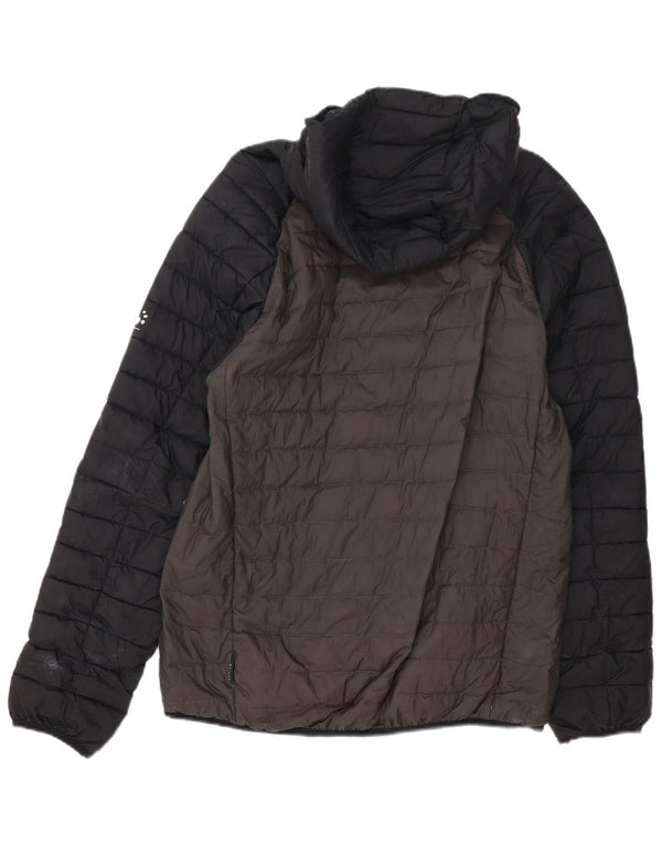 Giacca imbottita con cappuccio da uomo Jack Wolfskin UK 40 Large Grey Colourblock