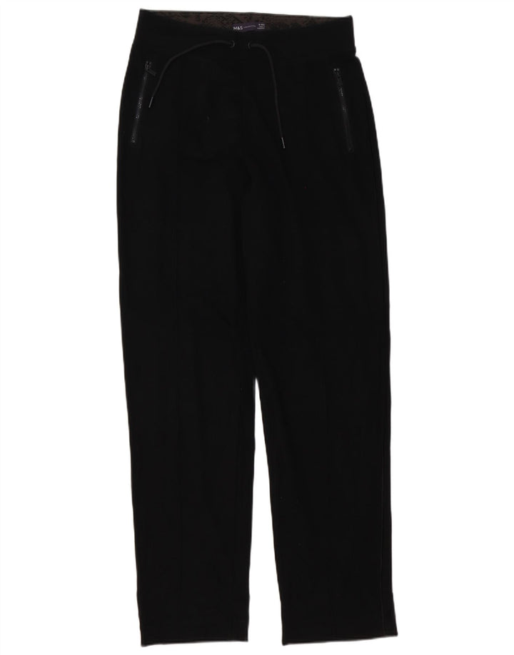 Pantaloni da tuta da donna Marks & Spencer UK 10 piccoli in cotone nero