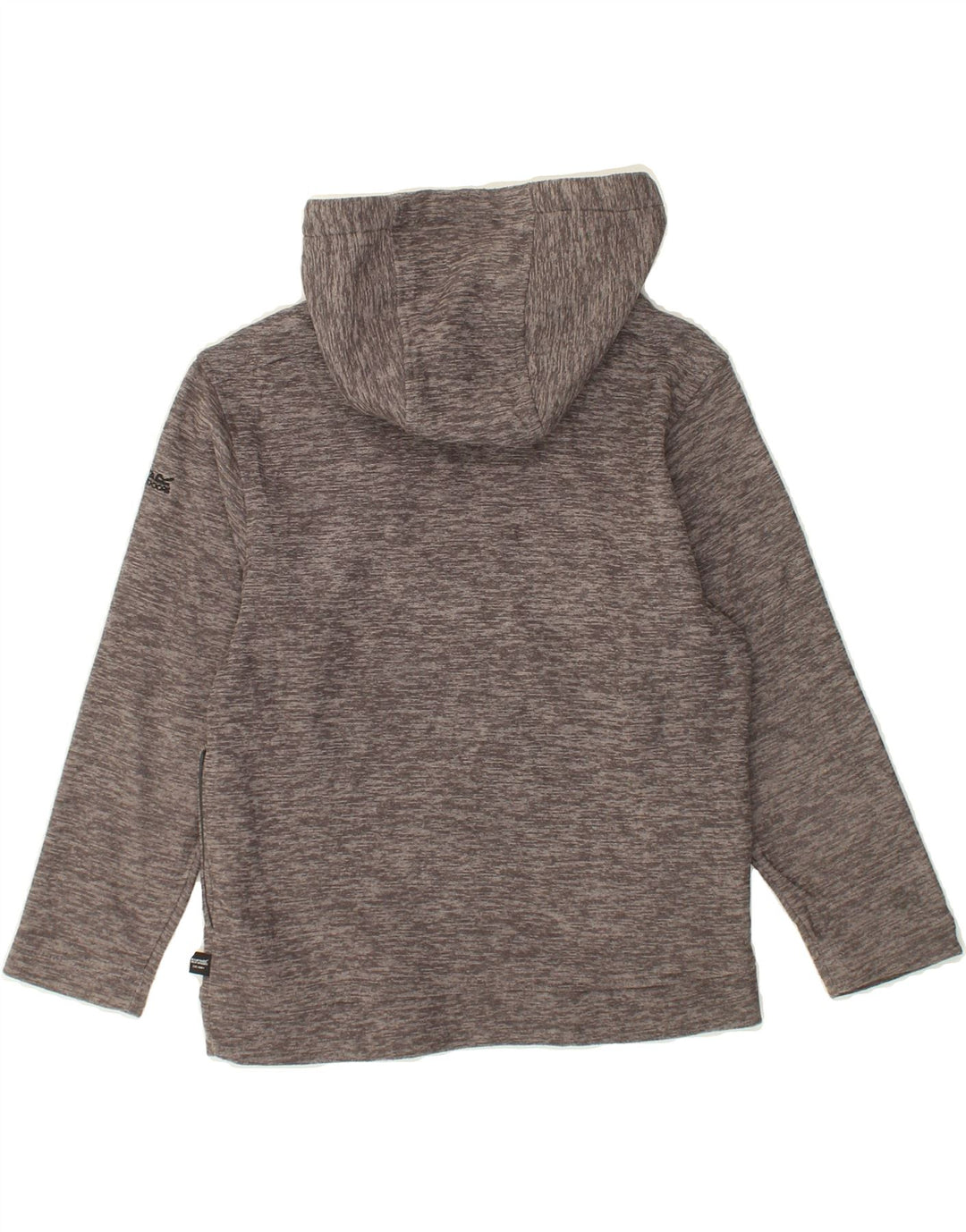 REGATTA Girls Hoodie Jumper 9-10 Years Grey Flecked Polyester | Vintage Regatta | Thrift | Second-Hand Regatta | Used Clothing | Messina Hembry 