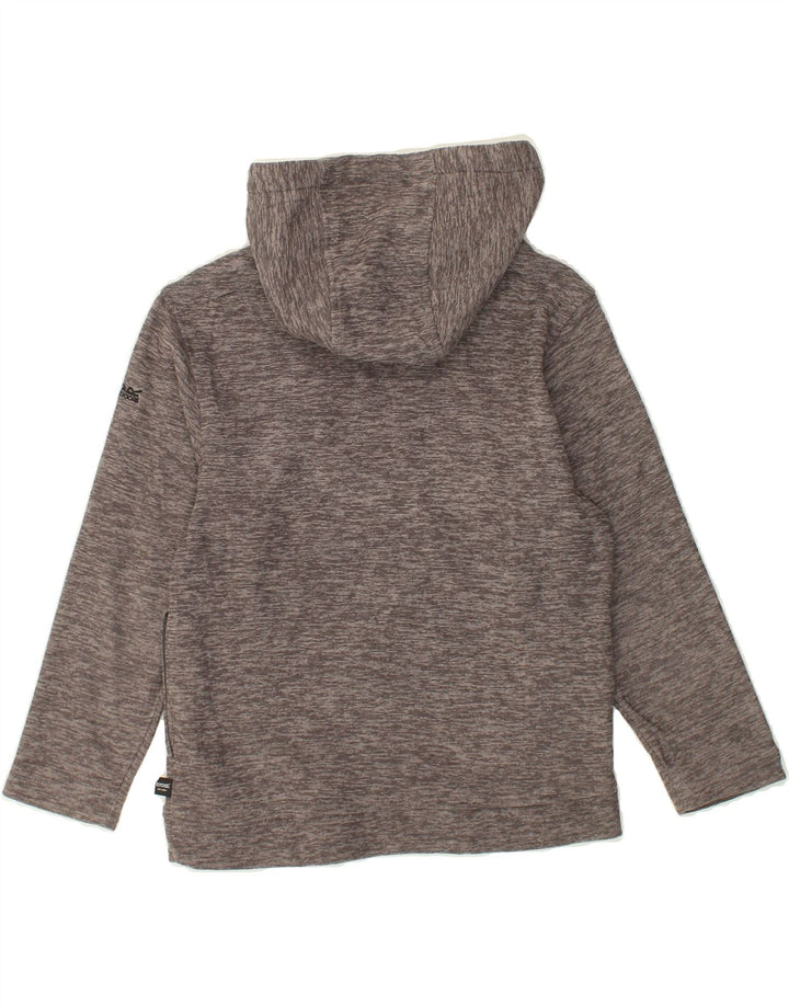 REGATTA Girls Hoodie Jumper 9-10 Years Grey Flecked Polyester | Vintage Regatta | Thrift | Second-Hand Regatta | Used Clothing | Messina Hembry 