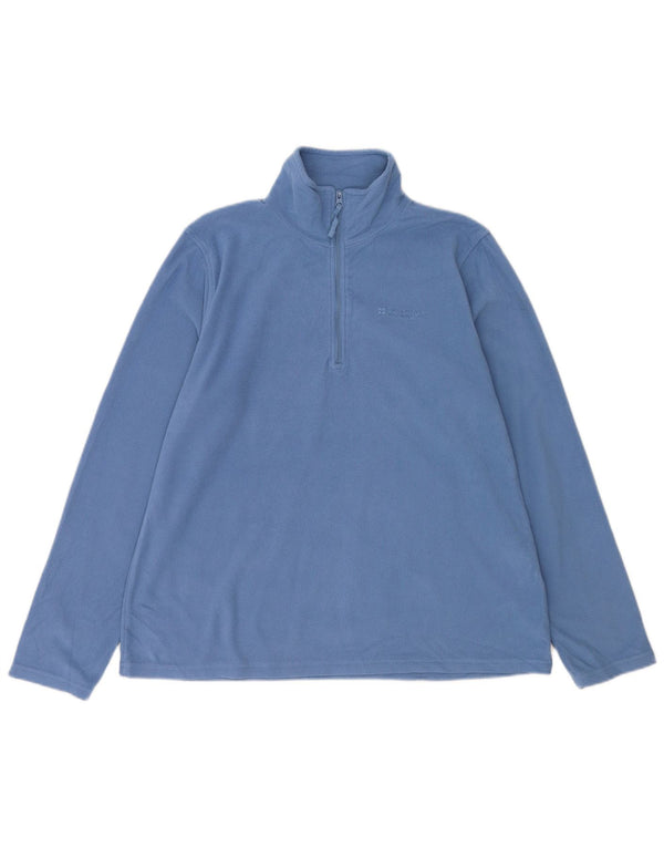 Maglione in pile da donna con collo e zip Mountain Warehouse UK 14 grande poliestere blu