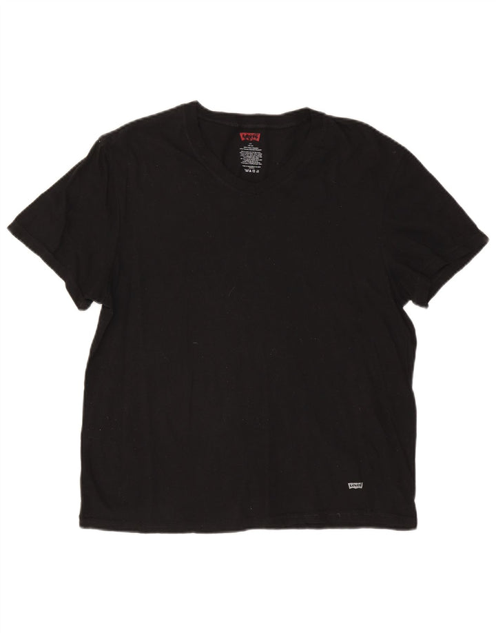 T-shirt da donna Levi's Top EU 42/44 grande cotone nero