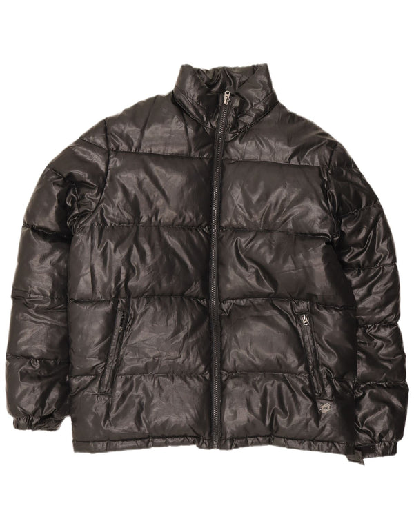 Giacca imbottita con cappuccio da uomo Lotto UK 46 3XL poliestere nero