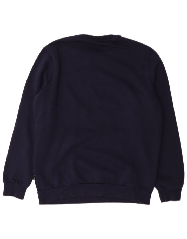Felpa da uomo Puma Maglia media in cotone blu navy
