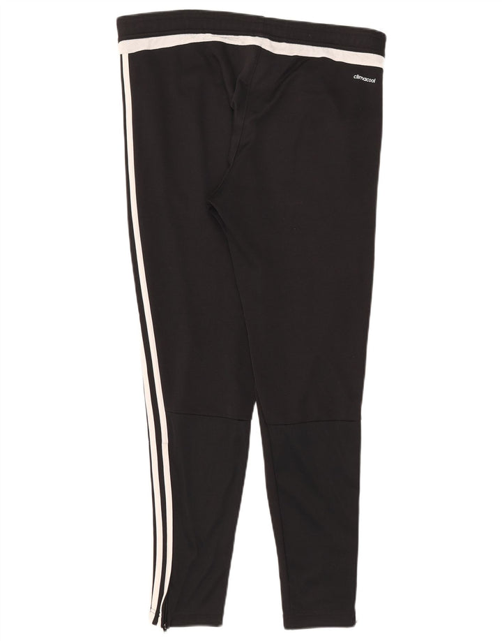 Pantaloni da tuta Adidas Climacool da uomo piccoli in poliestere color block nero