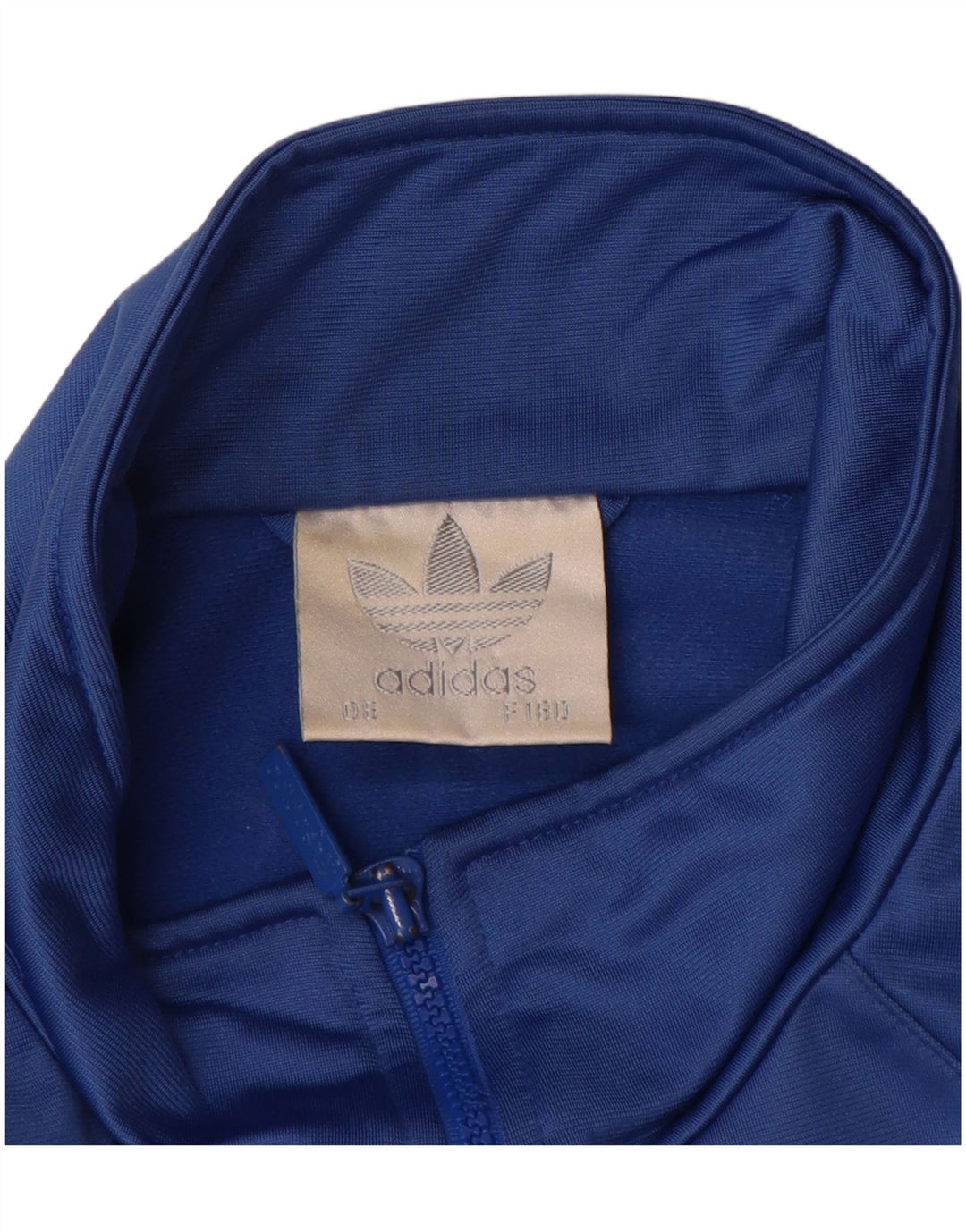Giacca da tuta da uomo Adidas UK 40/42 Poliestere color block blu medio
