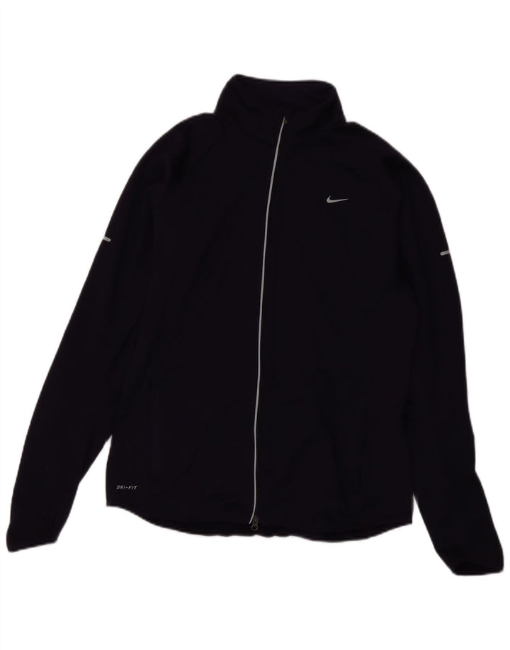 Giacca da tuta da donna NIKE Dri Fit Top Jacket UK 14 Large Viola Poliestere