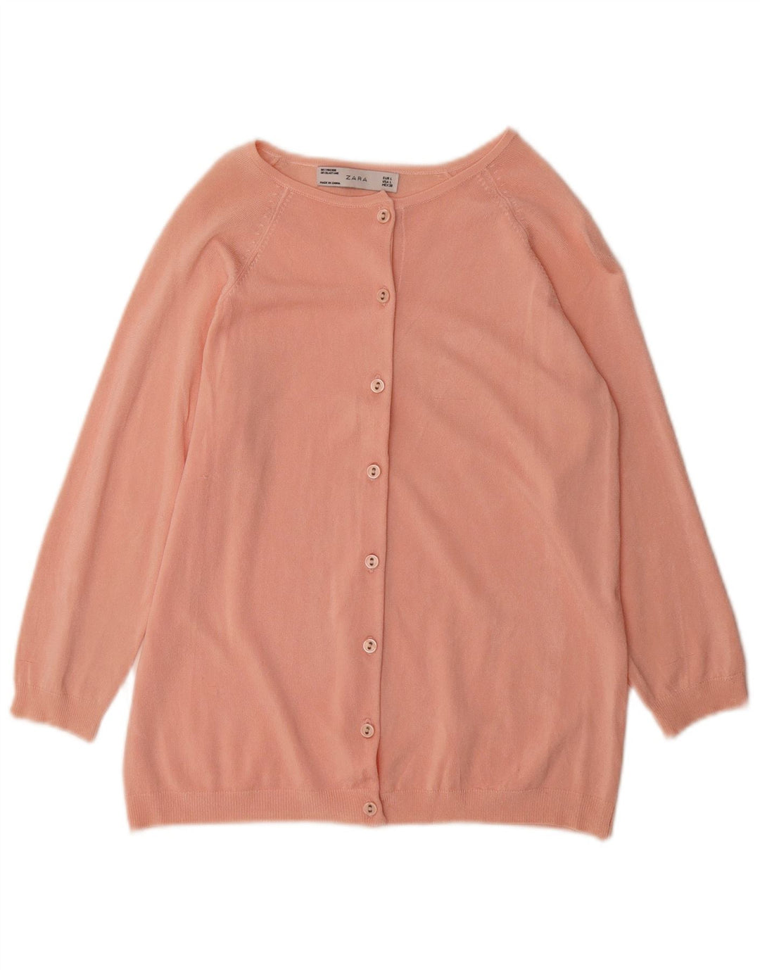 Maglione cardigan da donna Zara UK 16 grande rosa