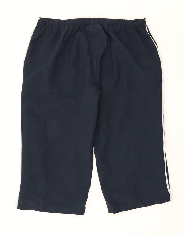 Pantaloncini sportivi Reebok da donna Bermuda UK 20 2XL poliestere blu navy