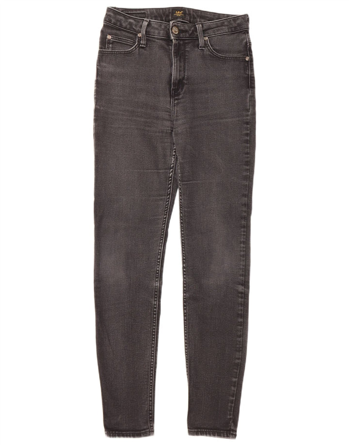 Jeans skinny alti Scarlett da donna LEE W28 L27 cotone nero