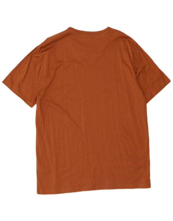 T-shirt da uomo Reiss Top 2XL in cotone marrone