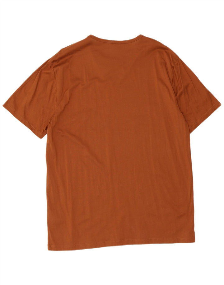 T-shirt da uomo Reiss Top 2XL in cotone marrone